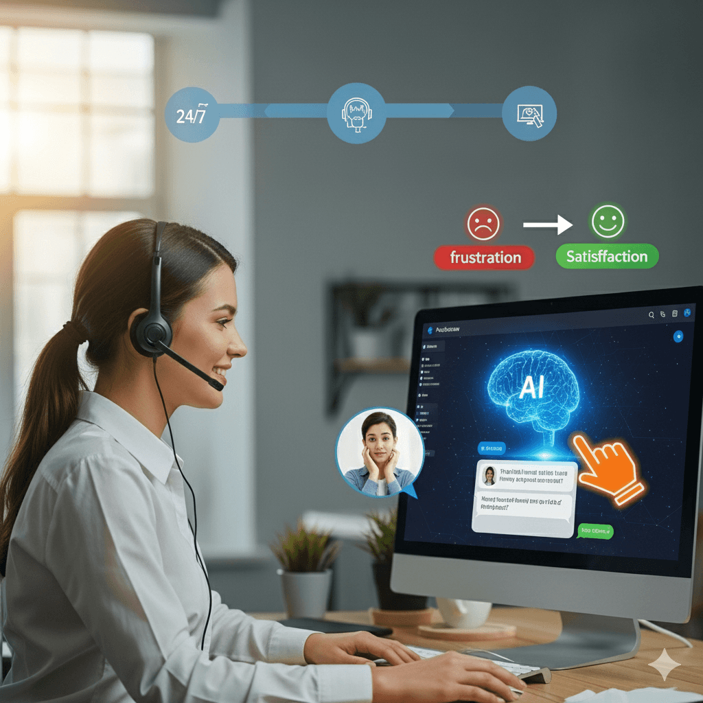 Instant response: How does AI minimize customer frustration?